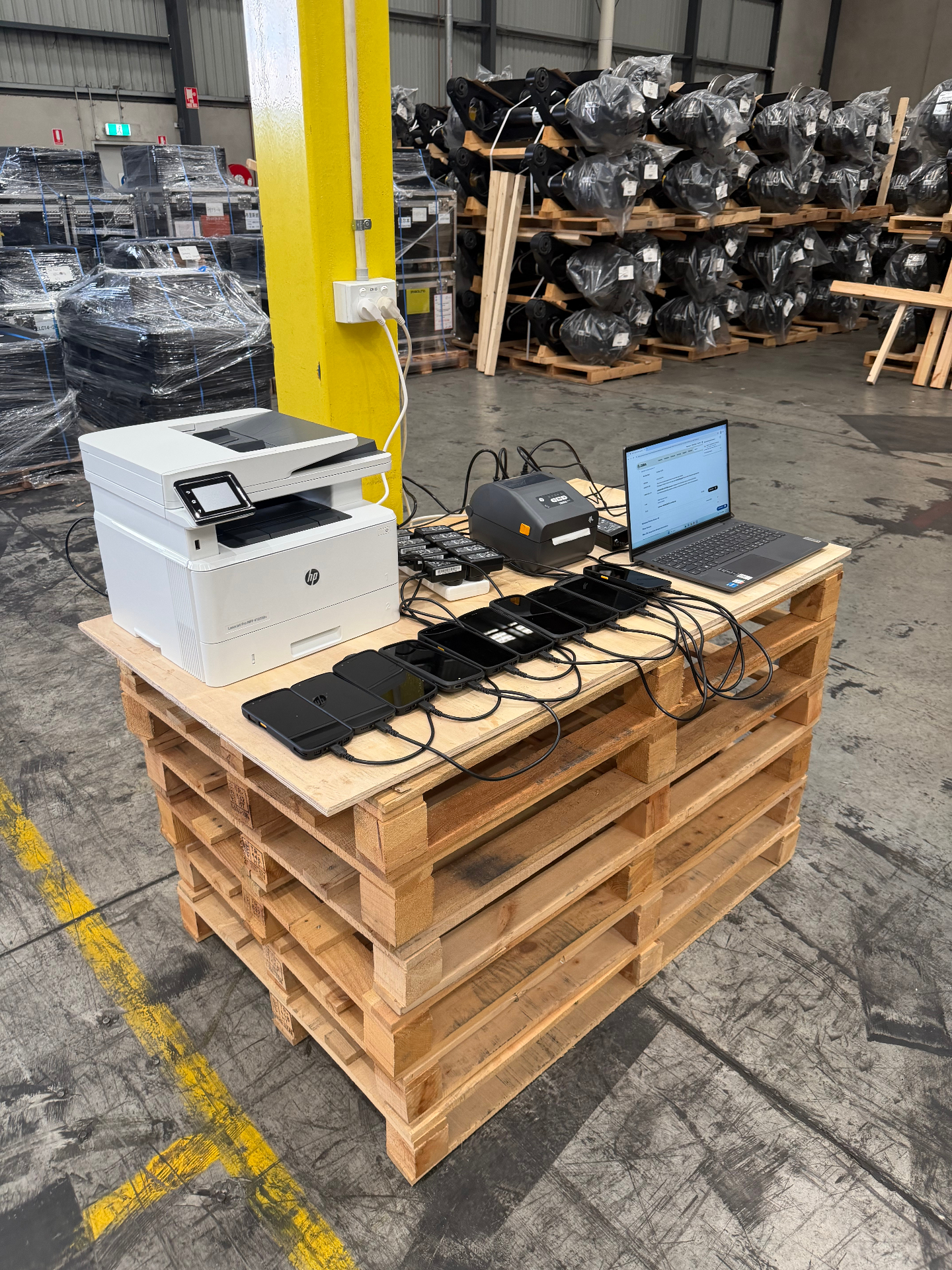 Warehouse device staging and deployment services provided by Arxus Field Services in Victoria